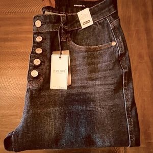 Judy Blue High-Rise Button fly straight jeans